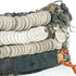Turkoman head dress with two metal and glass pendants - The Nomads Tent